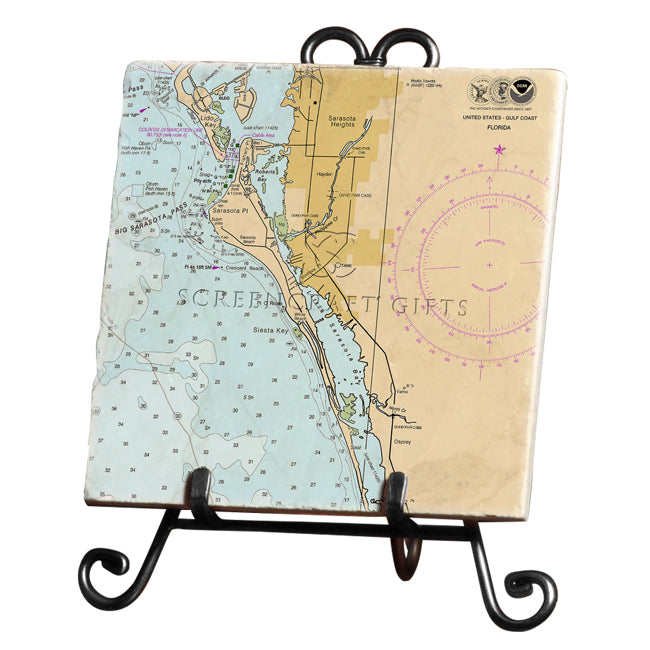 Siesta Key, FL - Marble Trivet