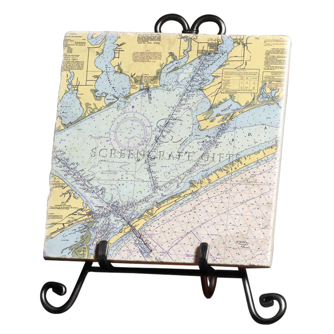 Matagorda Bay, TX- Marble Trivet