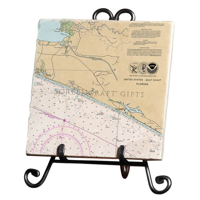 Inlet Beach, FL-  Marble Trivet