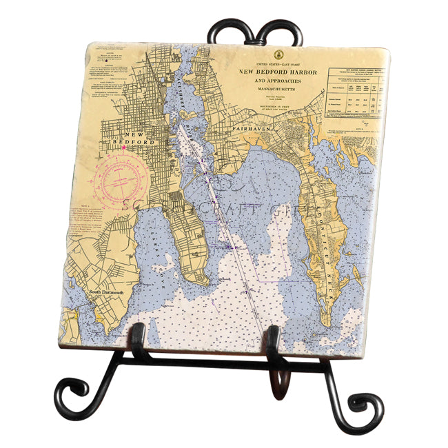 New Bedford, MA- Marble Trivet