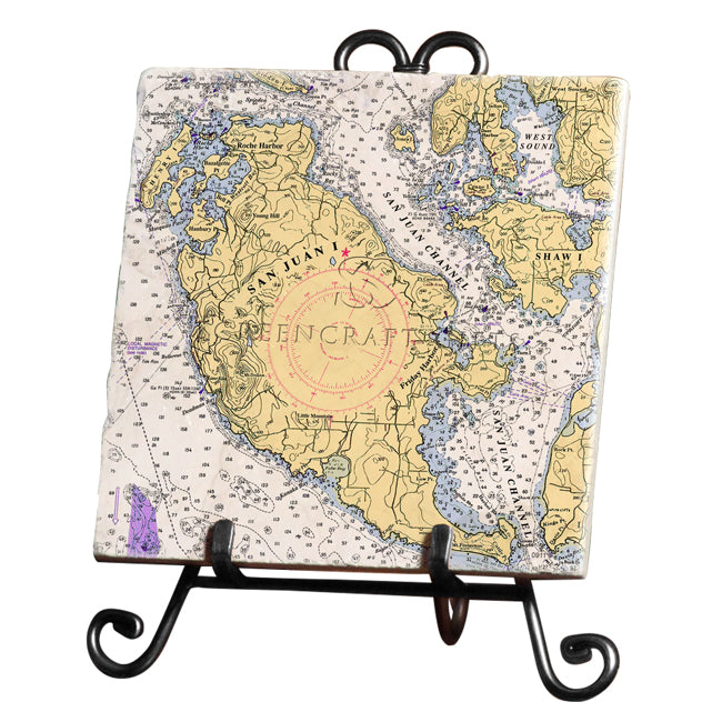 San Juan Island, WA -  Marble Trivet