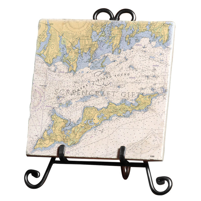 Fishers Island, NY - Marble Trivet