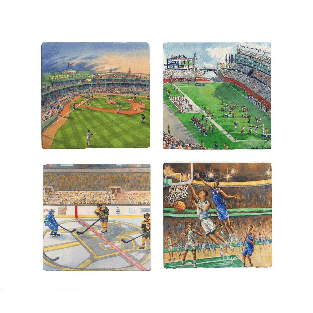 Boston Sports - Marble Coasters