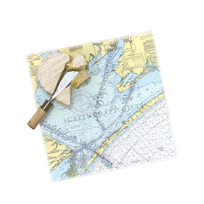 Matagorda Bay, TX- Glass Prep and Serve Board