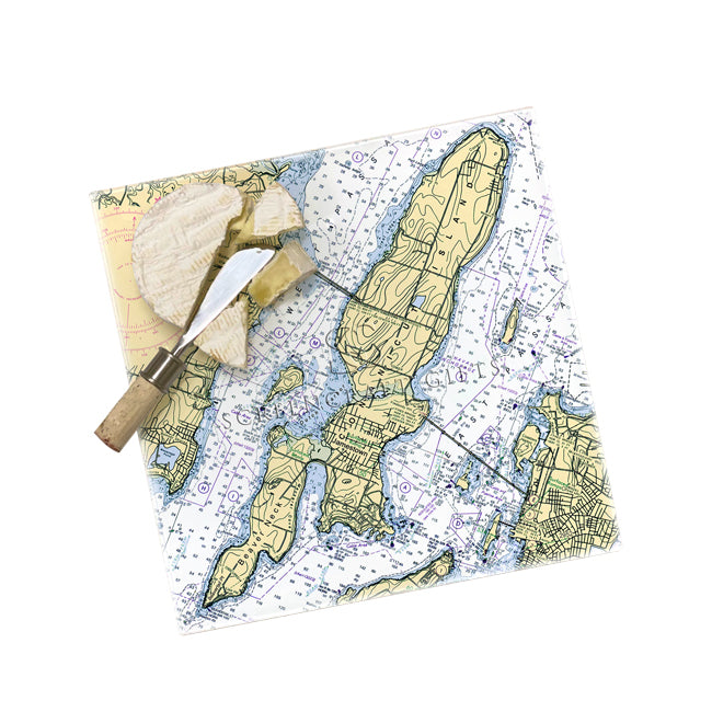 Jamestown, RI- Glass Prep and Serve Board