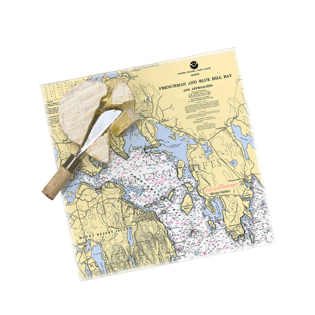 Frenchman Bay, ME- Glass Prep and Serve Board