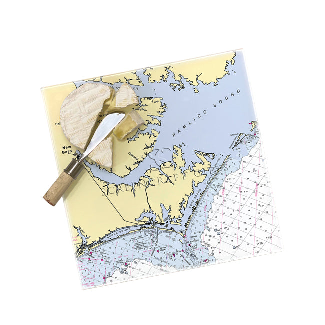 New Bern, NC - Glass Prep and Serve Board