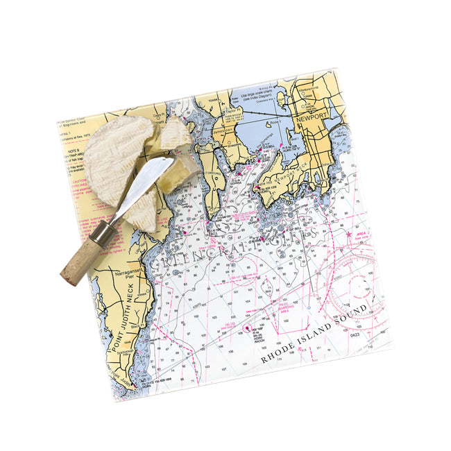 Narragansett Bay- Glass Prep and Serve Board