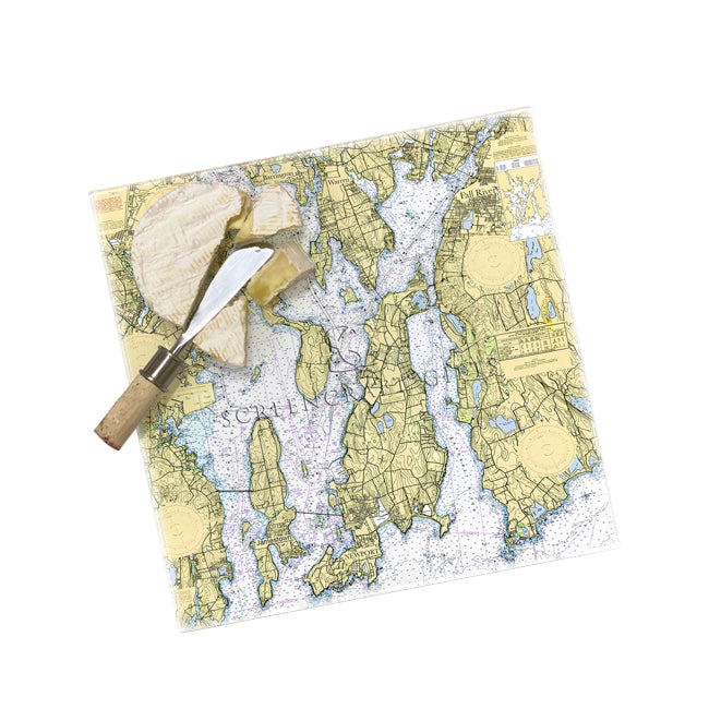 Narragansett Bay- Glass Prep and Serve Board