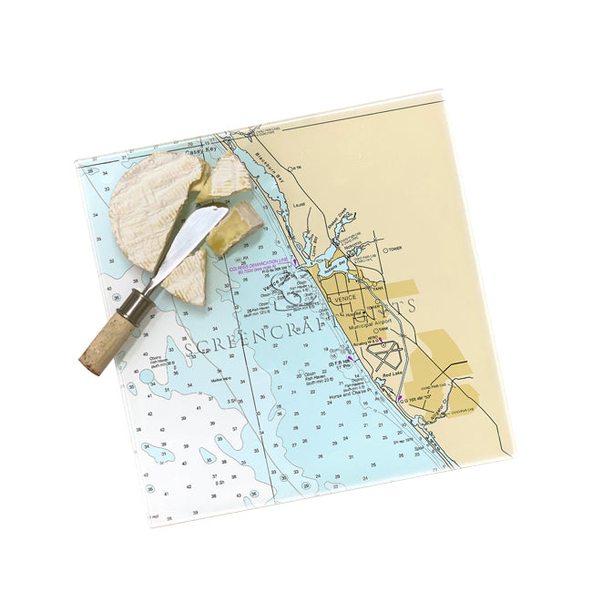 Venice, FL - Glass Prep and Serve Board