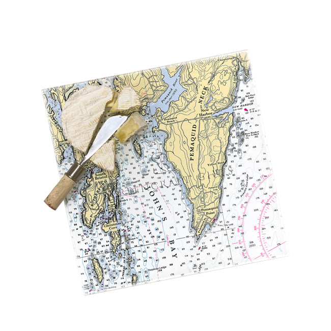 Pemaquid Neck, ME - Glass Prep and Serve Board