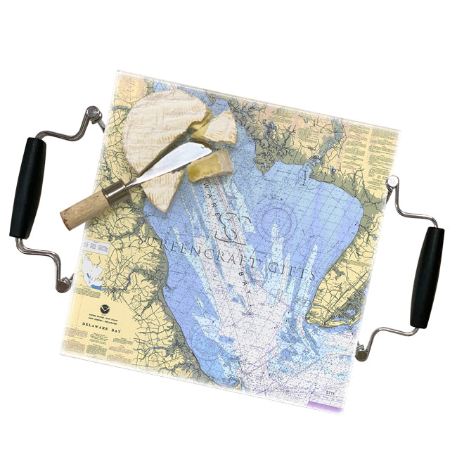 Delaware Bay- Glass Prep and Serve Board