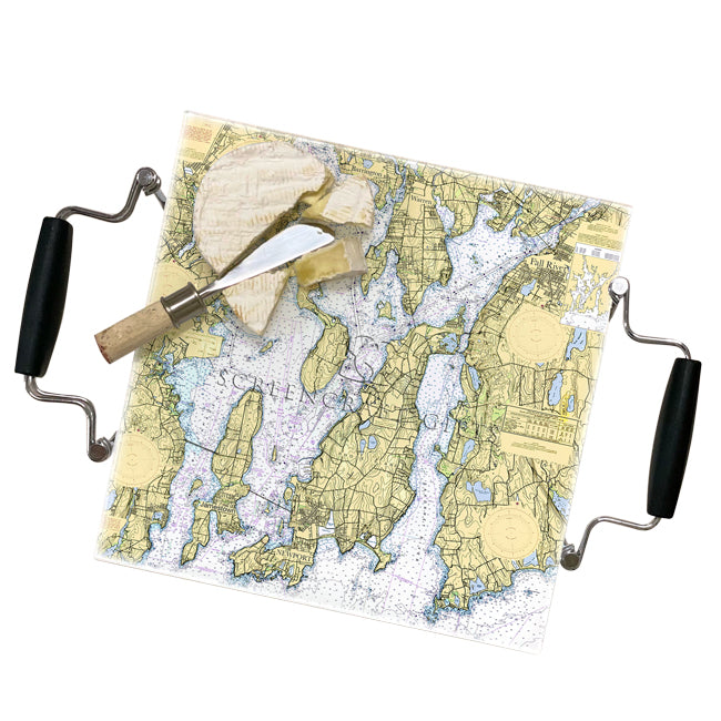 Narragansett Bay- Glass Prep and Serve Board
