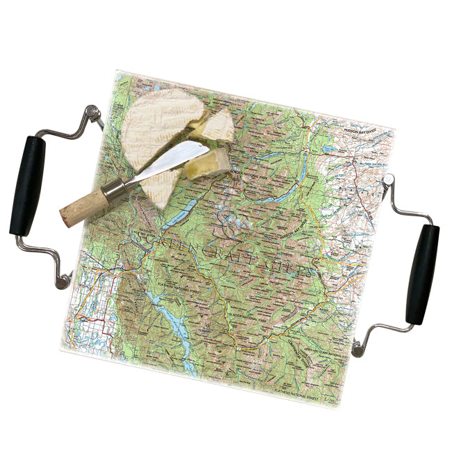Glacier National Park-  Glass Prep and Serve Board