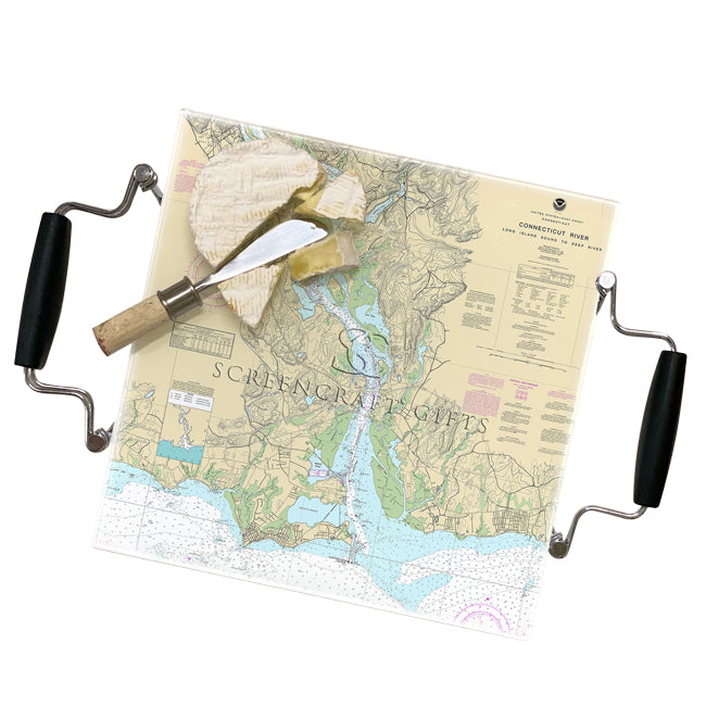 Connecticut River- Glass Prep and Serve Board