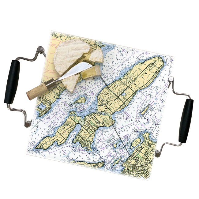 Jamestown, RI- Glass Prep and Serve Board