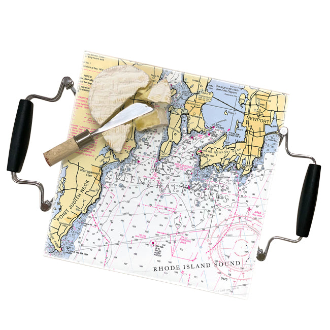 Narragansett Bay- Glass Prep and Serve Board