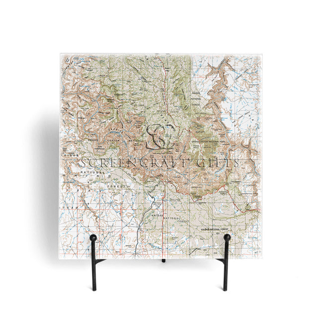 Grand Canyon National Park - Glass Prep and Serve Board