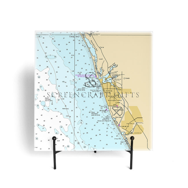 Venice, FL - Glass Prep and Serve Board