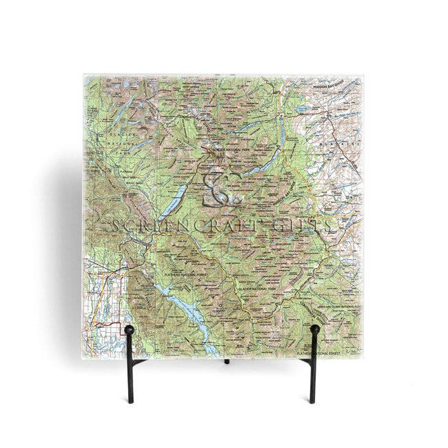 Glacier National Park-  Glass Prep and Serve Board