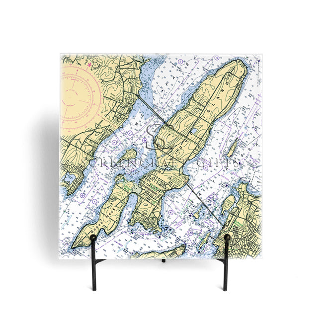 Jamestown, RI- Glass Prep and Serve Board