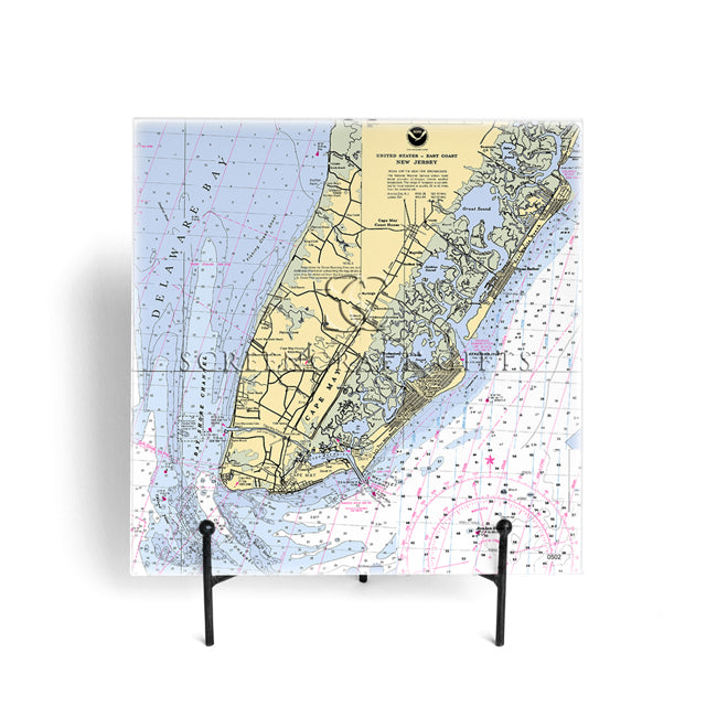 Cape May, NJ- Glass Prep and Serve Board