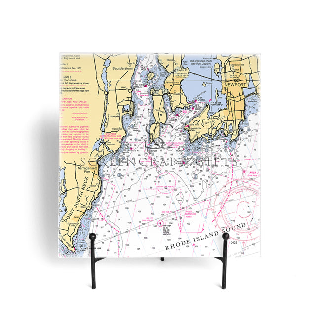 Narragansett Bay- Glass Prep and Serve Board