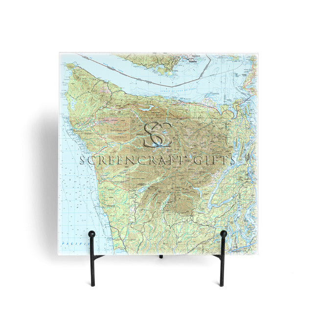 Olympic National Park-  Glass Prep and Serve Board