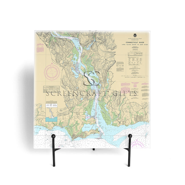 Connecticut River- Glass Prep and Serve Board