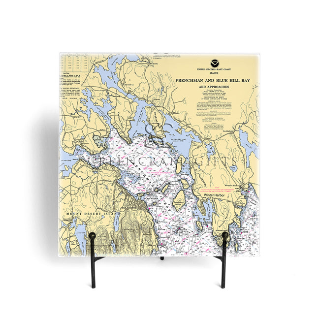 Frenchman Bay, ME- Glass Prep and Serve Board
