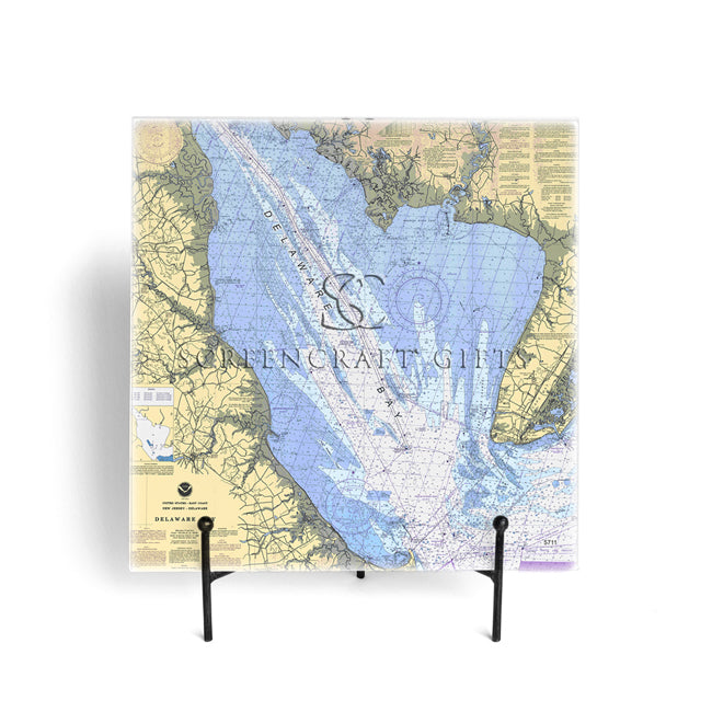 Delaware Bay- Glass Prep and Serve Board