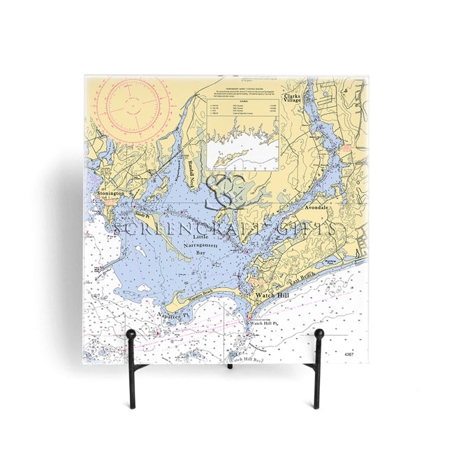 Watch Hill, RI - Glass Prep and Serve Board