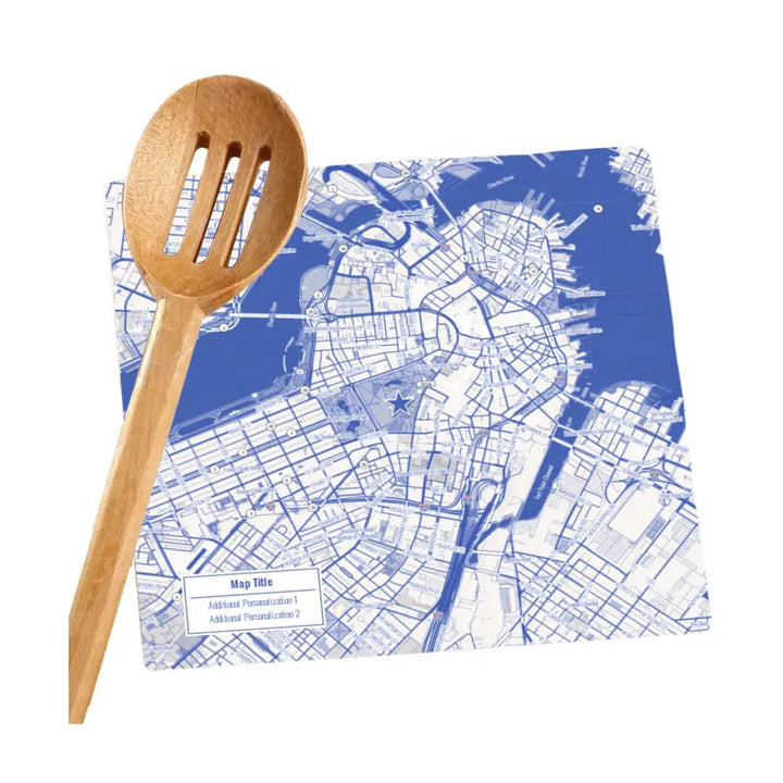 Blueprint Map w/ Live Preview - Marble Trivet