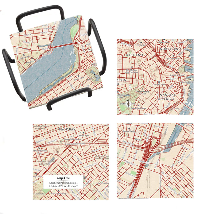 Create Your Own Map! - Classic Map Coaster Set