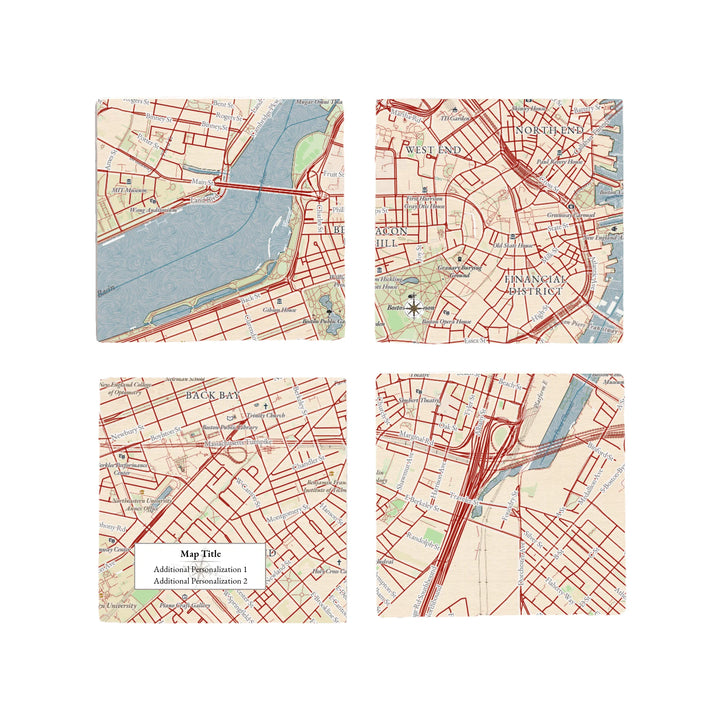 Create Your Own Map! - Classic Map Coaster Set