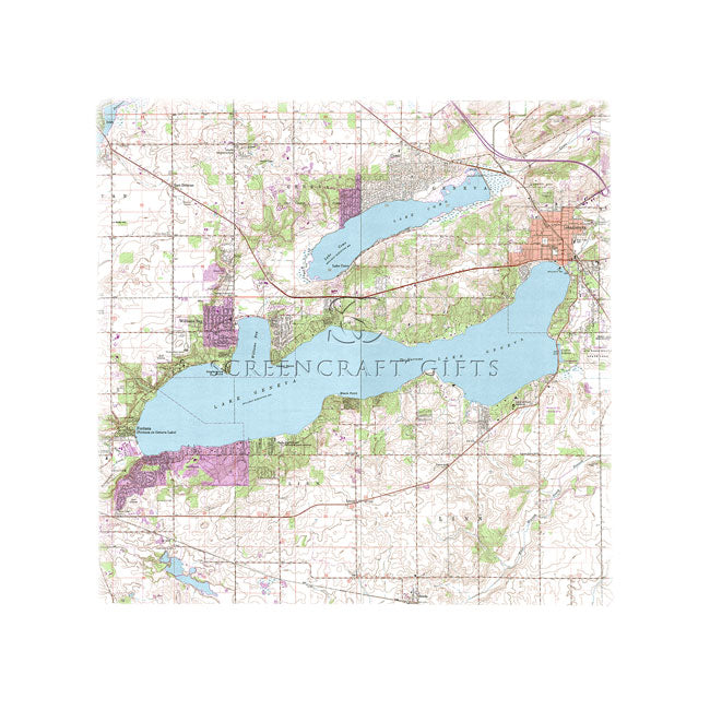 Lake Geneva, WI - Wall Canvas
