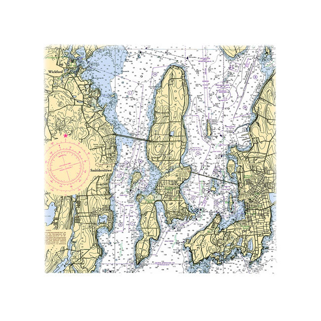Wickford to Newport, RI- Wall Canvas
