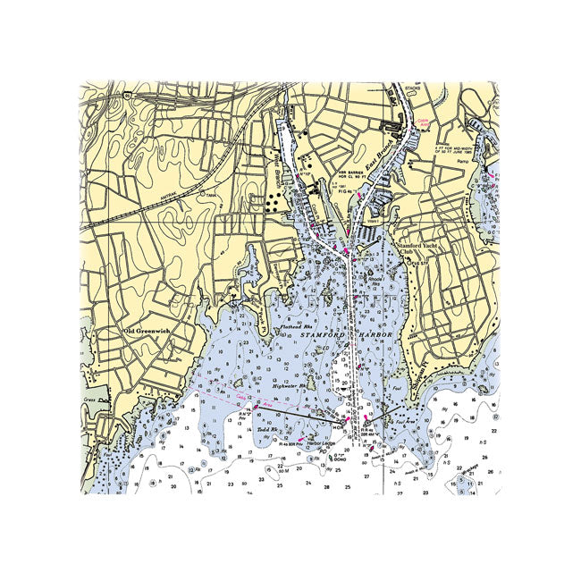 Stamford, CT - Wall Canvas