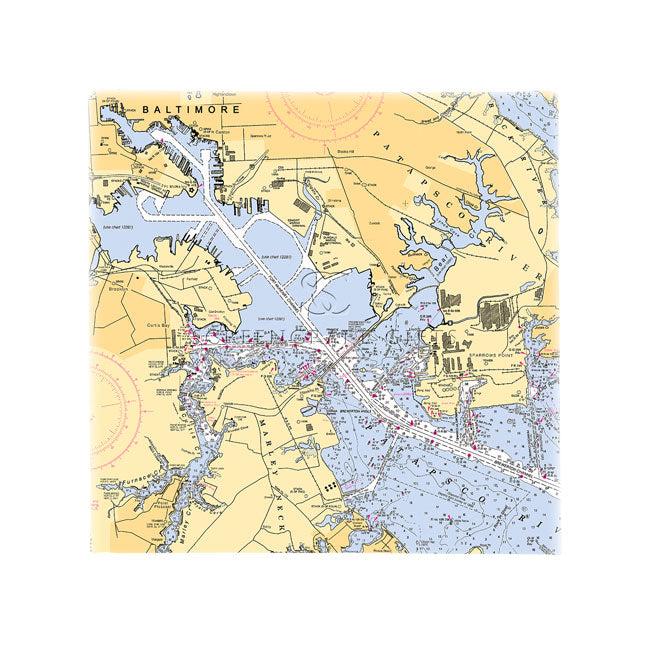 Baltimore, MD - Wall Canvas