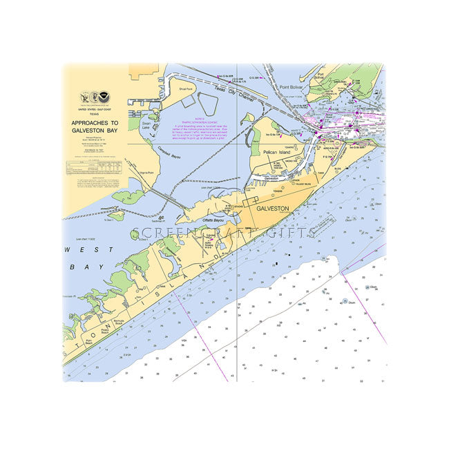 Galveston, TX - Wall Canvas