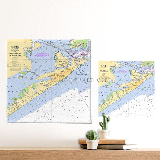 Galveston, TX - Wall Canvas