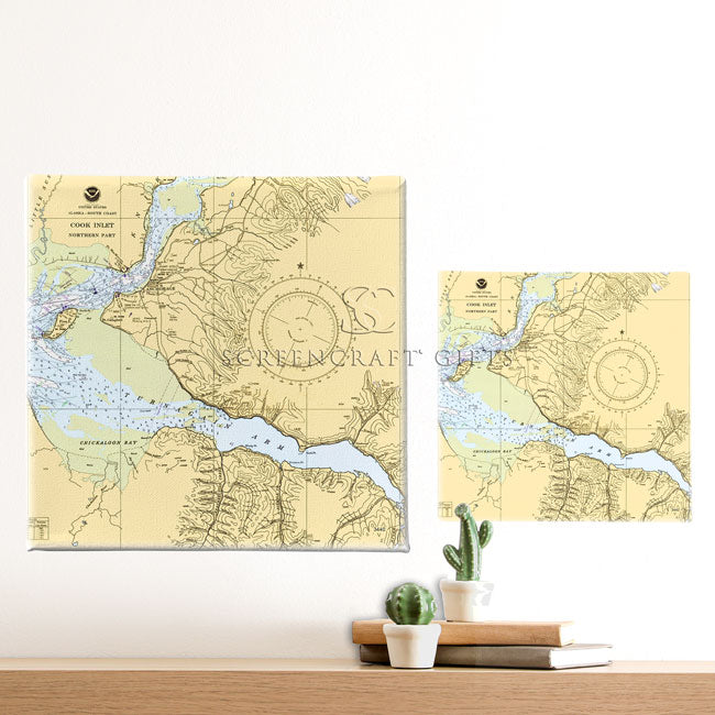 Anchorage, AK - Wall Canvas