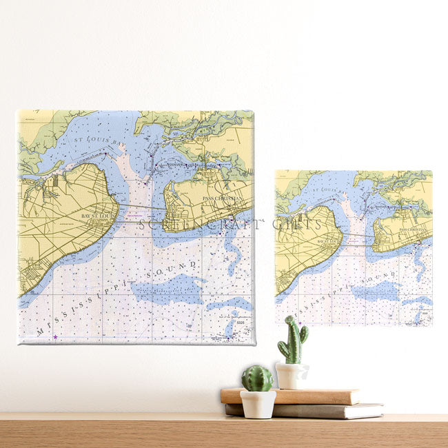 St. Louis Bay, MS - Wall Canvas