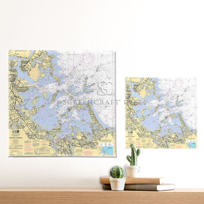 Boston Harbor MA - Wall Canvas