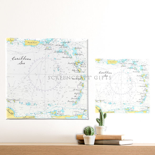 The Caribbean Sea- Wall Canvas