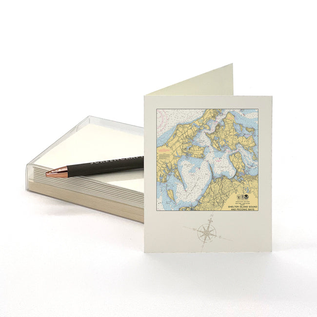 Shelter Island Sound and Peconic Bays, NY - Notecards
