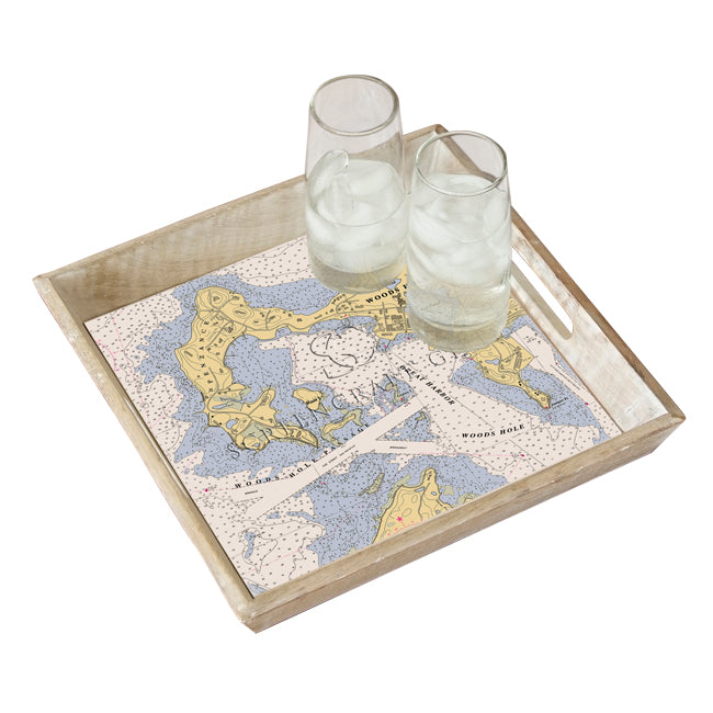Woods Hole, MA- Wood Serving Tray