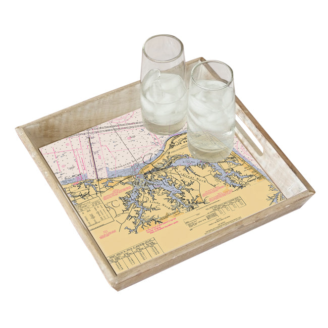 Cape Henry, VA  - Wood Serving Tray