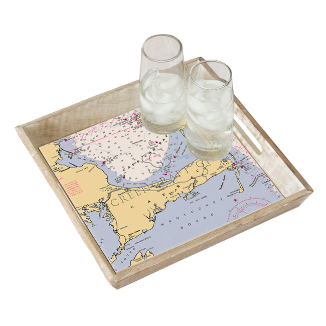 Cape Cod, MA - Wood Serving Tray