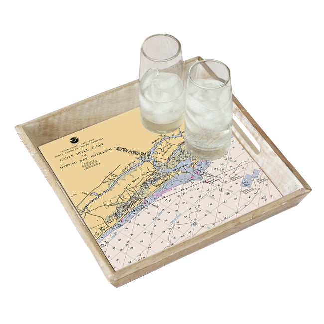 Little River Inlet, SC- Wood Serving Tray